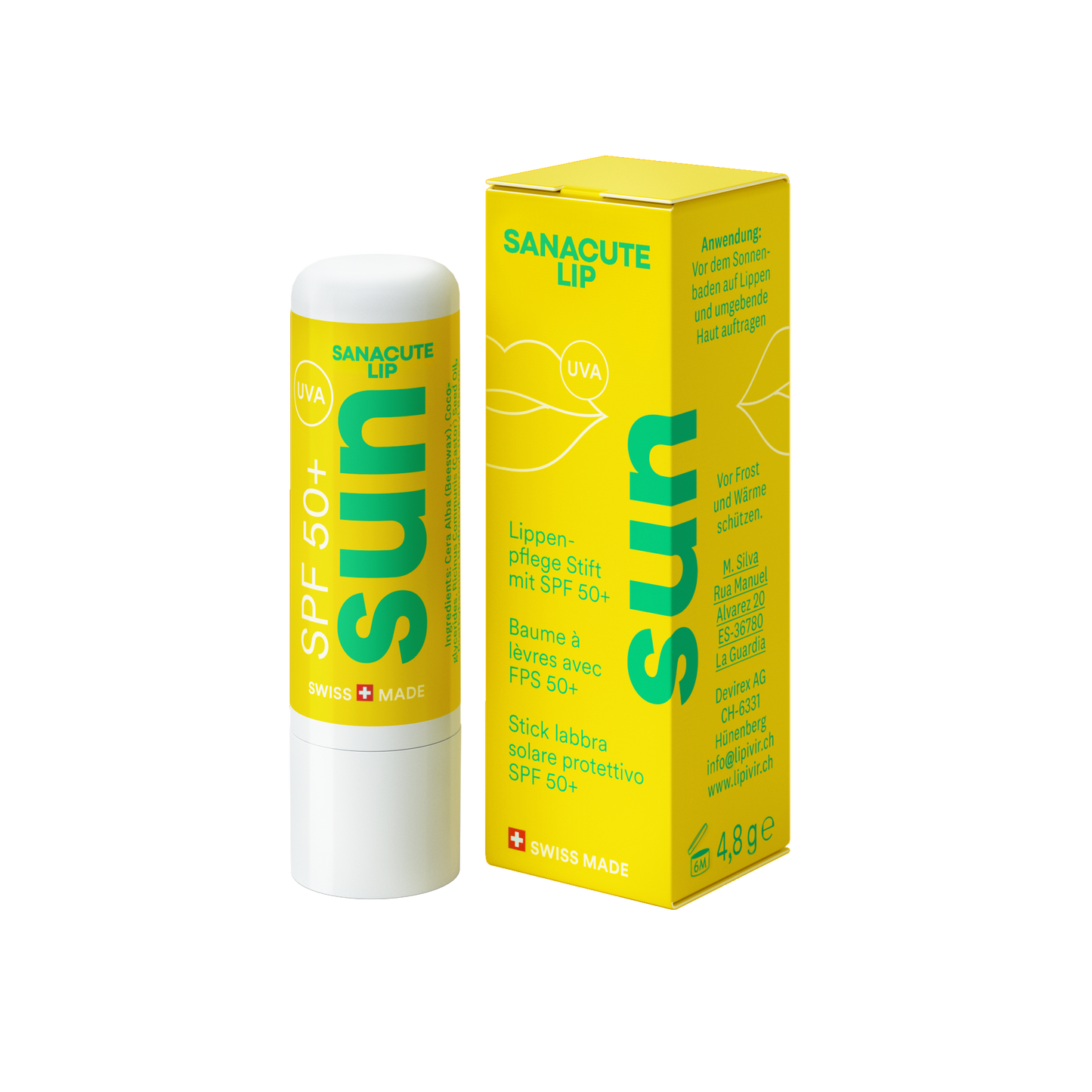 lipivir® LIP Sun - Lip balm stick with SPF 50+